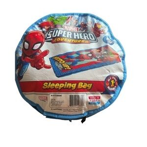 Marvel Superhero sleeping bag.